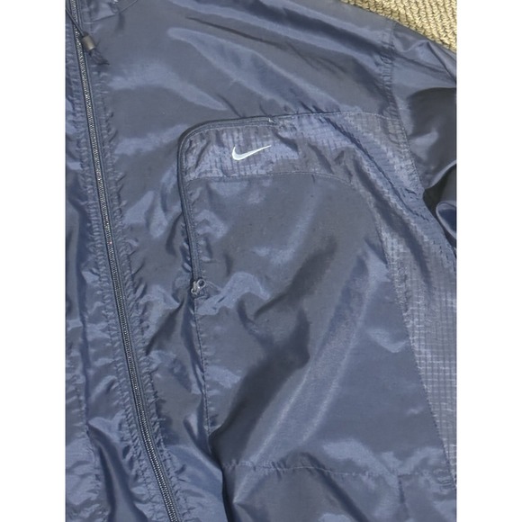 Vintage 90s -00s Nike Jacket Mens XL Blue Full Zip Windbreaker Jacket Y2K - Picture 3 of 9